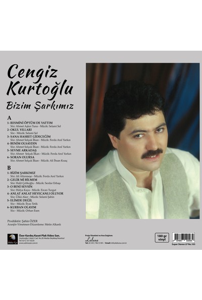 Cengiz Kurtoğlu - Bizim Şarkımız (Plak)