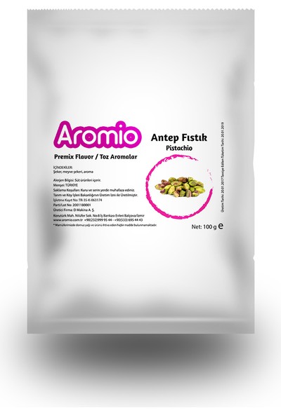 Aromio Antep Fıstığı Aroma Premix Toz Paket 35 gr