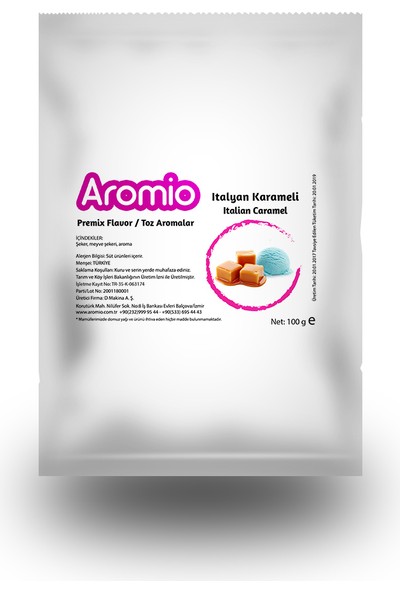 Aromio Italyan Karameli Aroma Premix Toz Paket 35 gr