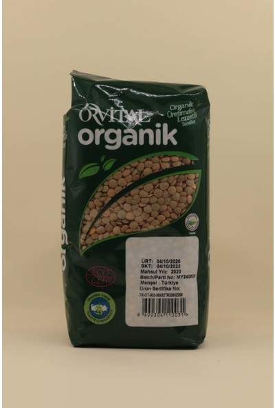Orvital Organik Yeşil Mercimek 1 kg