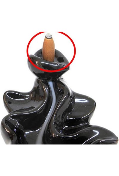 Hem Geri Akışlı Şelale Tütsü Konileri 40 Adet Yasemin Aromalı Backflow Incense Konik Tütsü