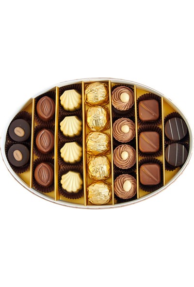 Sıroğlu Çikolata Special Luxury Hediyelik Çikolata Oval Kutu