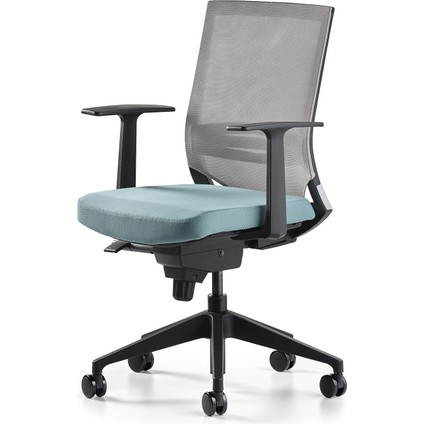 Cozy Çalışma Koltuğu - Sabit T Kol - Plastik Ayak - Mint Yeşili/gri fiyatları