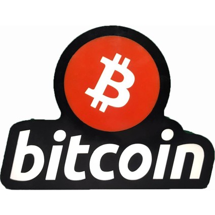 Depo Tabela Reklam  Bitcoin Yazılı Görsel Tabela 3D LED Neon Işıklı Kutu Harf Tabela Pleksiglass