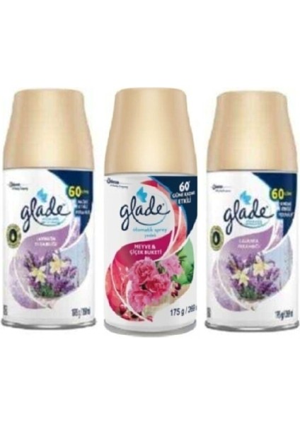 Oda Kokusu Yedek Sprey Lavanta Ferahlığı + Meyve & Çiçek Buketi Yedek 3 x 269 ml