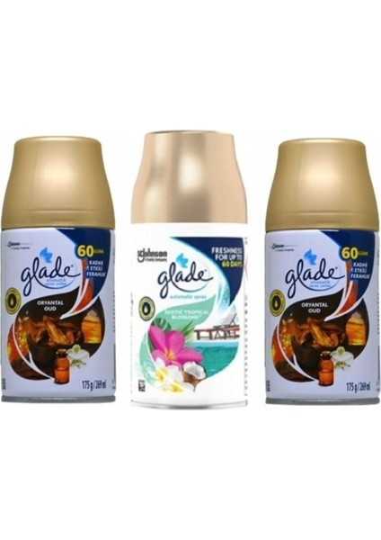Otomatik Sprey Oda Kokusu Yedek Oryantal Oud + Tropikal Floral 3 x 269 ml