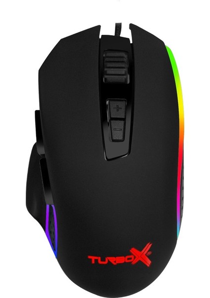 BlastOff TR-M12 2400Dpi Usb Kablolu Siyah Gaming Optik Mouse RGB