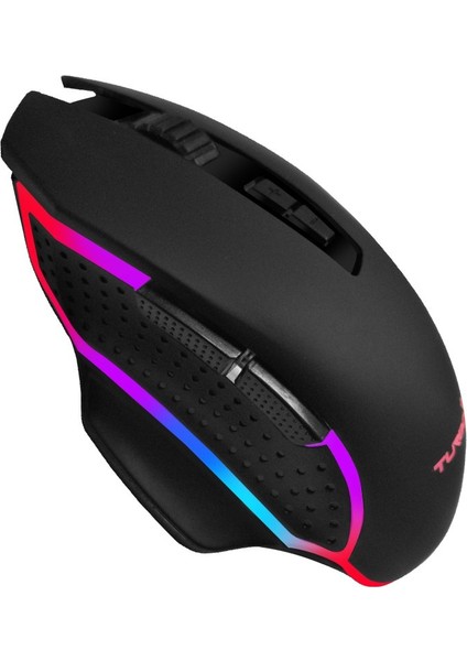 BlastOff TR-M12 2400Dpi Usb Kablolu Siyah Gaming Optik Mouse RGB