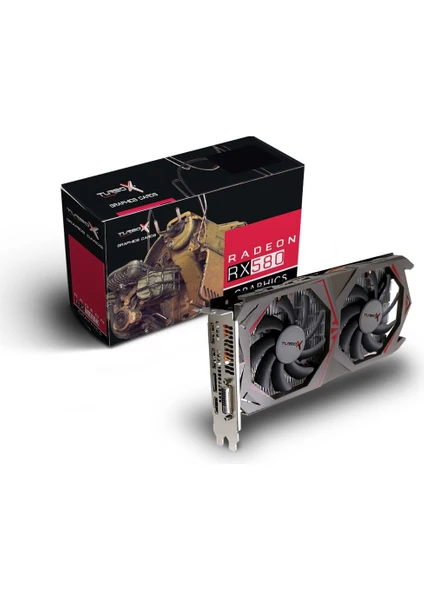 Antares Volga RX580 Amd GDDR5 256Bit Dvi.Hdmi.Display Çift Fan 8GB Gaming Ekran Kartı