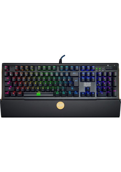 Darkside DM700-K USB Kablolu Full Rgb Makro Gaming Mekanik Klavye Bilek Destekli Blue Switch