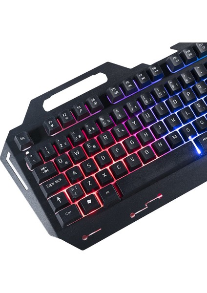 SniperNaga TR-GK101 USB Kablolu Gaming Standart Q Işıklı Metal Kasa Klavye fırsatları