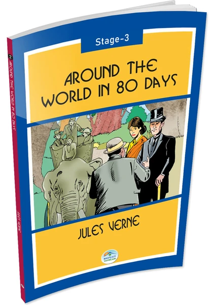 Mavi Çatı Yayınları Around The World In 80 Days - Jules Verne (Stage-3) Maviçatı Yayınları