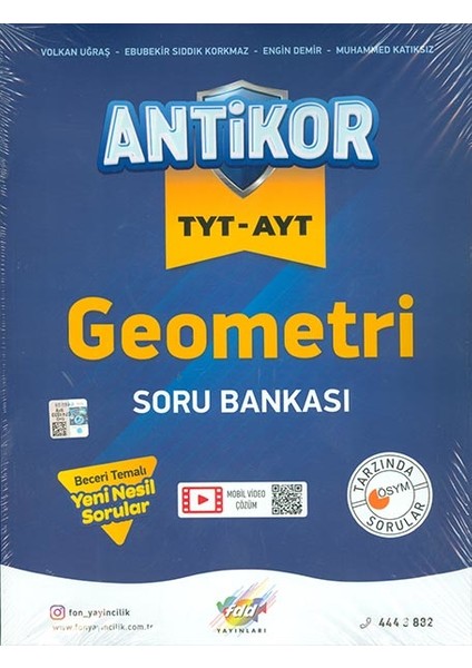 Tyt Ayt Geometri Soru Bankası