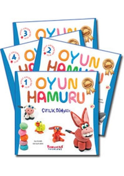 Oyun Hamuru Eğitim Seti 4 Kitap - Yumurcak Yayınları