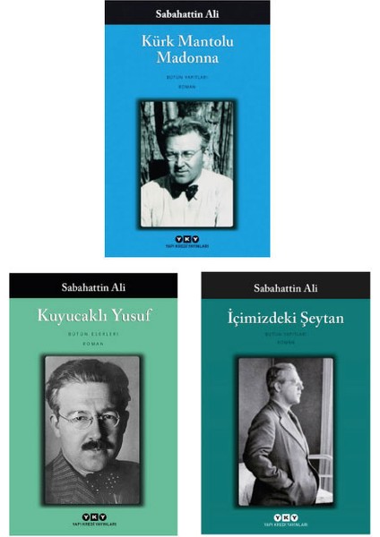 Kürk Mantolu Madonna - Kuyucaklı Yusuf - İçimizdeki Şeytan - 3 Kitap - Sabahattin Ali