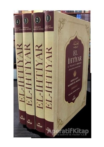 El-Ihtiyar Li Talill Muhtar Delilleriyle Hanefi Fıkhı Seyi (4 Kitap Takım)