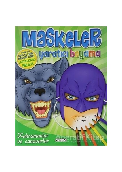 Kahramanlar ve Canavarlar - Maskeler Yaratıcı Boyama -