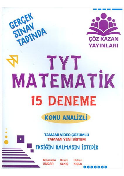 Tyt Matematik 15 Deneme Çöz Kazan Yayınları