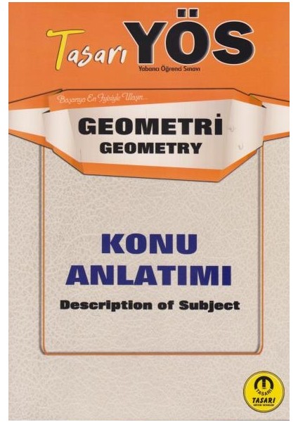 Tasarı Yayıncılık Tasarı 2021 Yös Geometri Konu Anlatımı