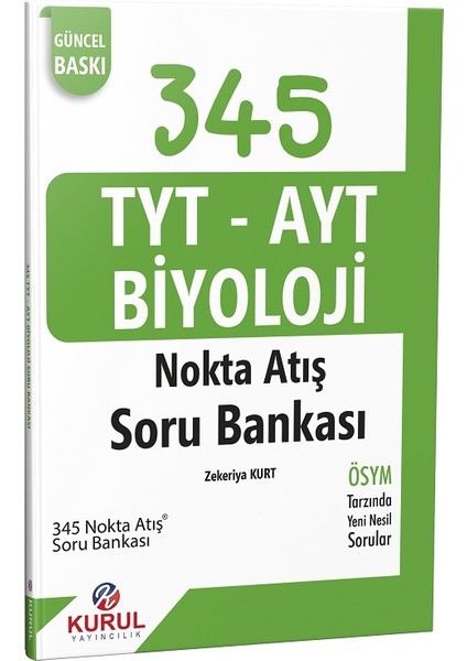 2021 Yks Tyt Ayt 345 Biyoloji Nokta Atış Soru Bankası