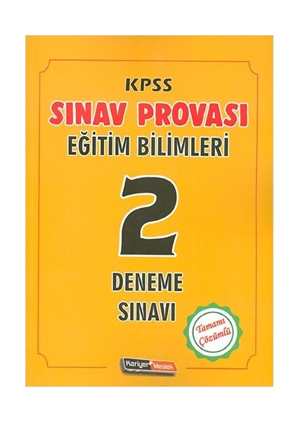 Meslek 2021 Kpss Eğitim Bilimleri Sınav Provası Çözümlü 2 Deneme Sınavı