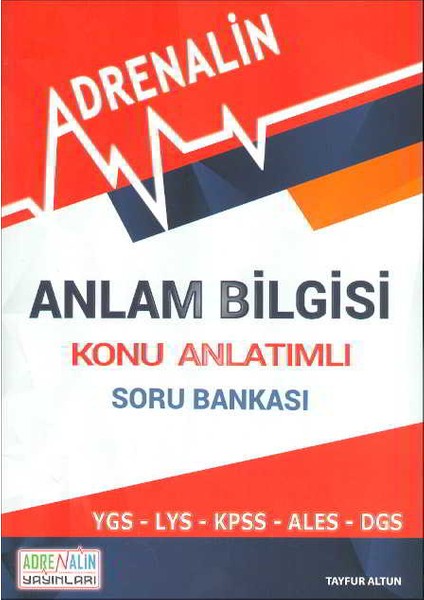 Adrenalin Yayınları Adrenalin Anlam Bilgisi Konu Anlatımlı Soru Bankası