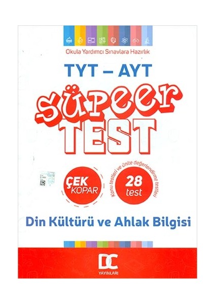 Tyt Ayt Din Kültürü ve Ahlak Bilgisi Süper Test Çek Kopar Doğru Cevap Yayınları