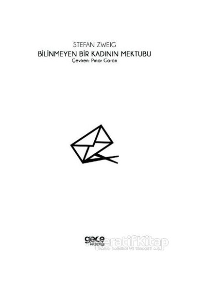 Bilinmeyen Bir Kadının Mektubu - Stefan Zweig -