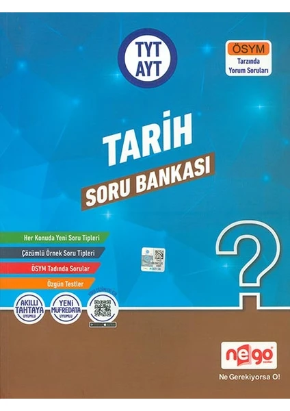 Nego Yayınları Tyt Ayt Tarih Soru Bankası Nego Yayınları