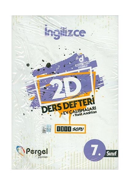 7.sınıf Ingilizce 2d Ders Defteri Ev Çalışmaları Pergel Yayınları