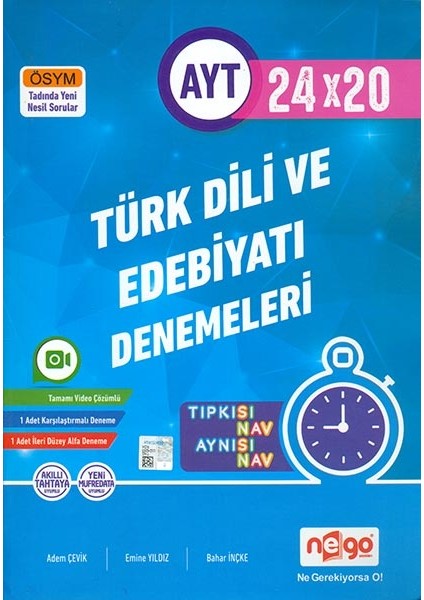 Ayt Türk Dili ve Edebiyatı Denemeleri Nego Yayınları