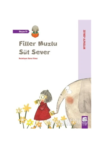 Final Kültür Sanat Yayınları Filler Muzlu Süt Sever - Okuyan Fil - Zeynep Alpaslan - Final Kültür Sanat Yayınları