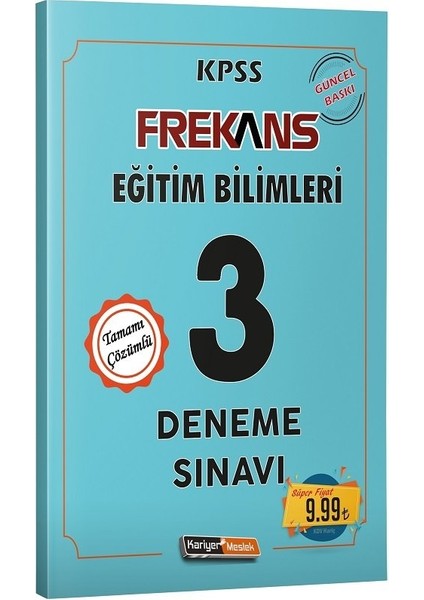 Meslek 2021 Kpss Eğitim Bilimleri Frekans 3 Deneme Çözümlü