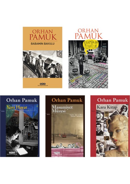 Babamın Bavulu - Kafamda Bir Tuhaflık - Yeni Hayat - Masumiyet Müzesi - Kara Kitap - 5 Kitap - Orhan Pamuk