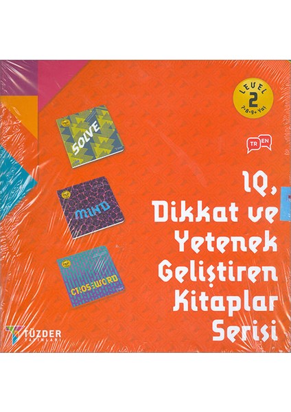 TÜZDER Yayınları Iq Dikkat ve Yetenek Geliştiren Kitaplar Serisi 7-9 Yaş Level 2 (3 Kitap Set)