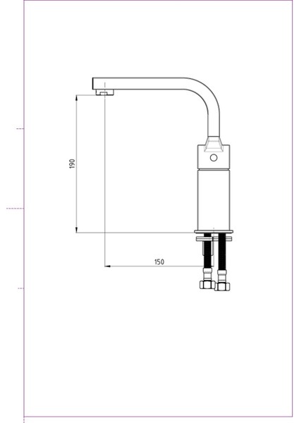 Tek Gövde Lavabo Bataryası Ritmo MTL85