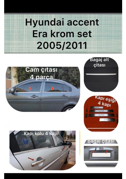 Hyundai Accent Era 2005-2011 Krom Set