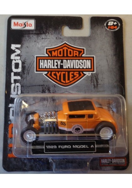 Harley Davidson Custom Cars 1929 Ford Model A 1:64 Ölçek Model fiyatları