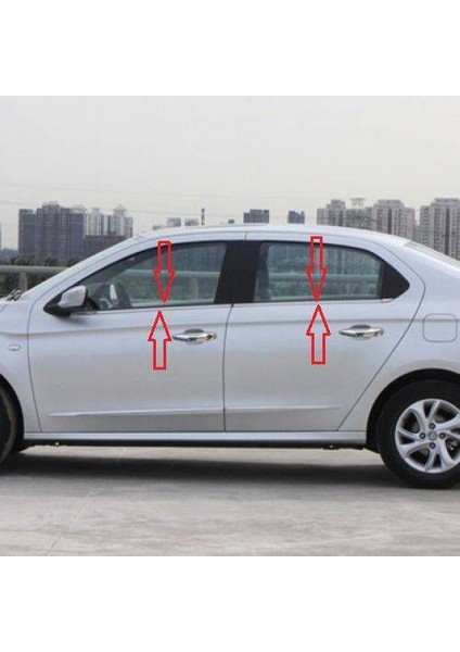 Peugeot 301 Krom Cam Çıtası 2012 ve Sonrası 4 Parça