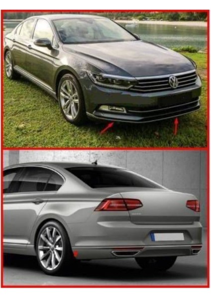 Volkswagen Passat B8 Krom Ön ve Arka Tampon Çıta Seti 2015-SONRASI