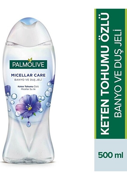 Micellar Care Keten Tohumu Özlü Micellar Su ile Banyo ve Duş Jeli 500 ml