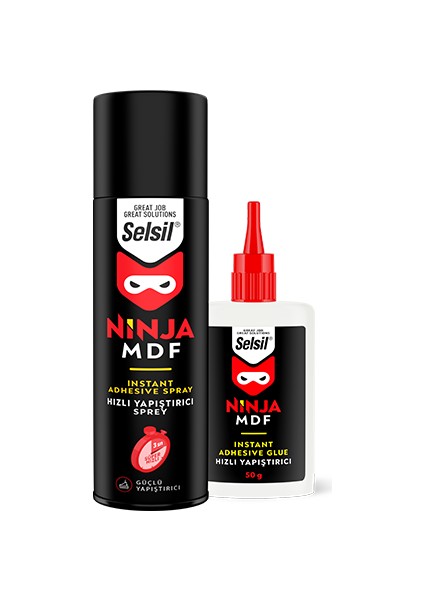 Ninja Mdf Hızlı Yapıştırıcı 200 ml + 50 ml