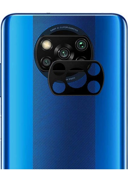 Xiaomi Poco X3 Nfc Kamera Lens Koruma Camı V2 Siyah