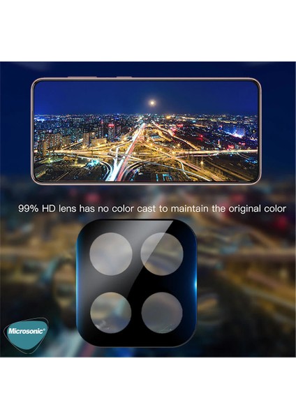 Xiaomi Redmi Note 9 Pro Max Kamera Lens Koruma Camı V2 Siyah