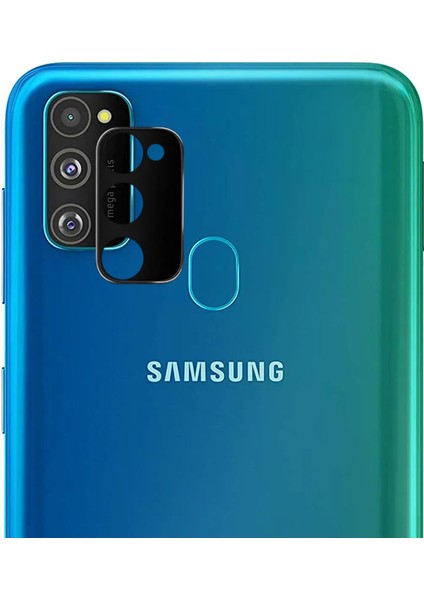 Samsung Galaxy M30S Kamera Lens Koruma Camı V2 Siyah