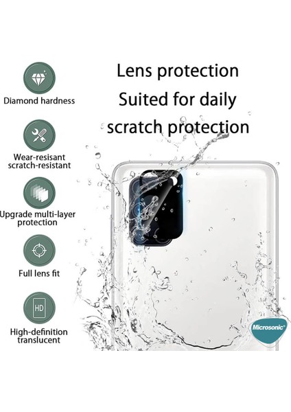 Samsung Galaxy M30S Kamera Lens Koruma Camı V2 Siyah fırsatları