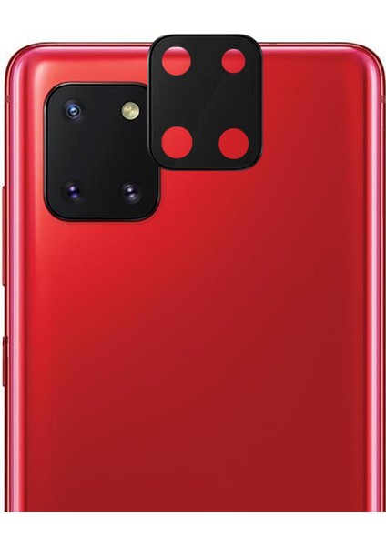Samsung Galaxy Note 10 Lite Kamera Lens Koruma Camı V2 Siyah