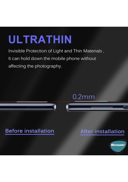 Oppo A74 4g Kamera Lens Koruma Camı V2 Siyah