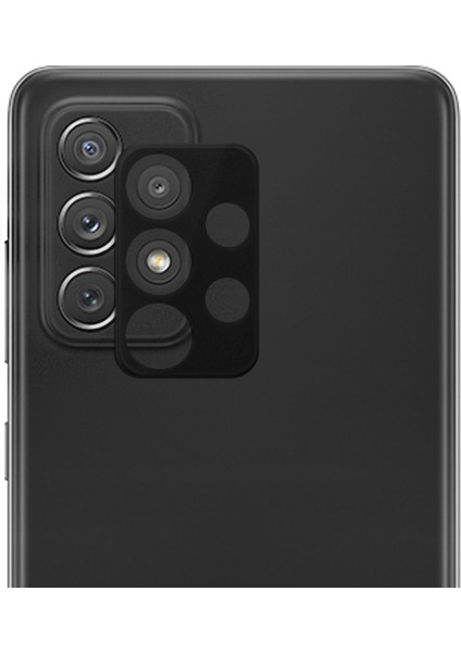 Samsung Galaxy A72 Kamera Lens Koruma Camı V2 Siyah