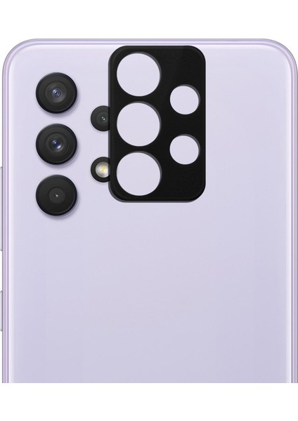 Samsung Galaxy A32 4g Kamera Lens Koruma Camı V2 Siyah